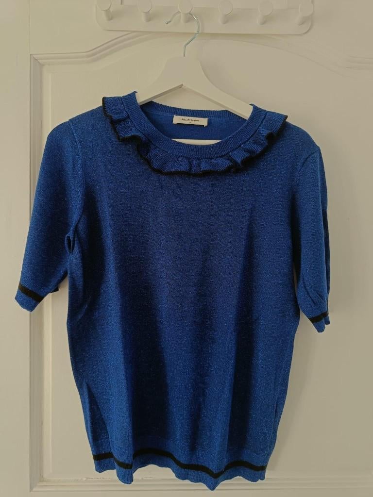 Blouse Modström Blauw - M, Maat 38/40 (M), Blauw, Ophalen of Verzenden, Zo goed als nieuw