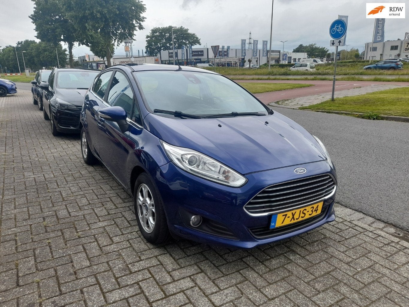 Ford Fiesta 1.6 TDCi Lease Titanium, Auto's, Ford, Voorwielaandrijving, Euro 5, Gebruikt, Zwart