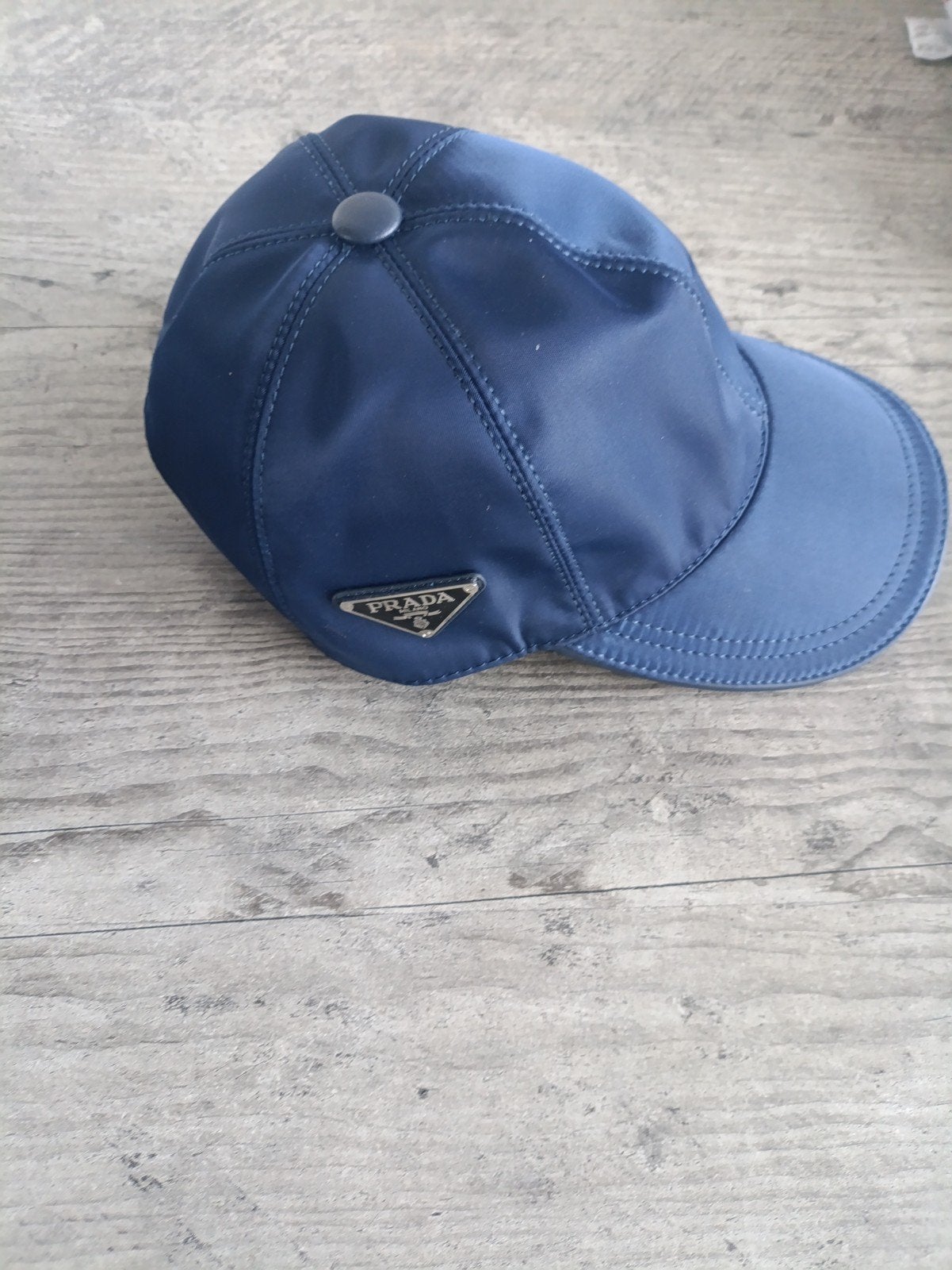 Prada pet blauw - Zo goed als nieuw, Verzenden, Zo goed als nieuw, 57 cm (M, 7⅛ inch) of minder, Pet