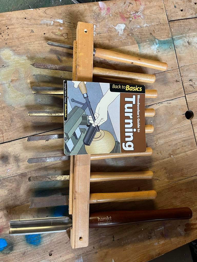 Houtdraaibeitels set met boek - Hamlet Craft Tools, Ophalen, Gebruikt