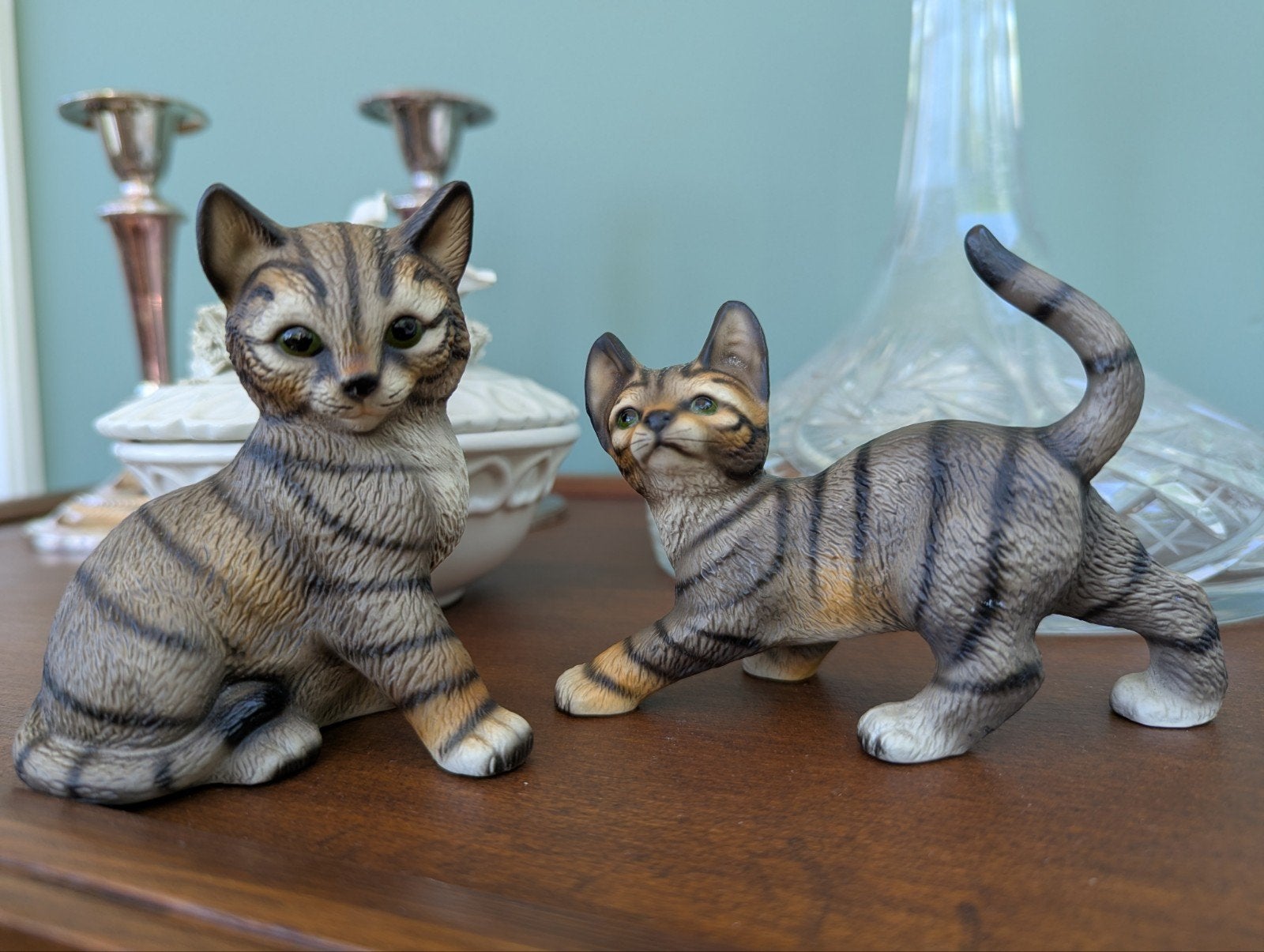 Harvey Knox Kingdom Kattenbeeldjes, Cyperse Kat/tabby, Ophalen of Verzenden, Zo goed als nieuw, Dier