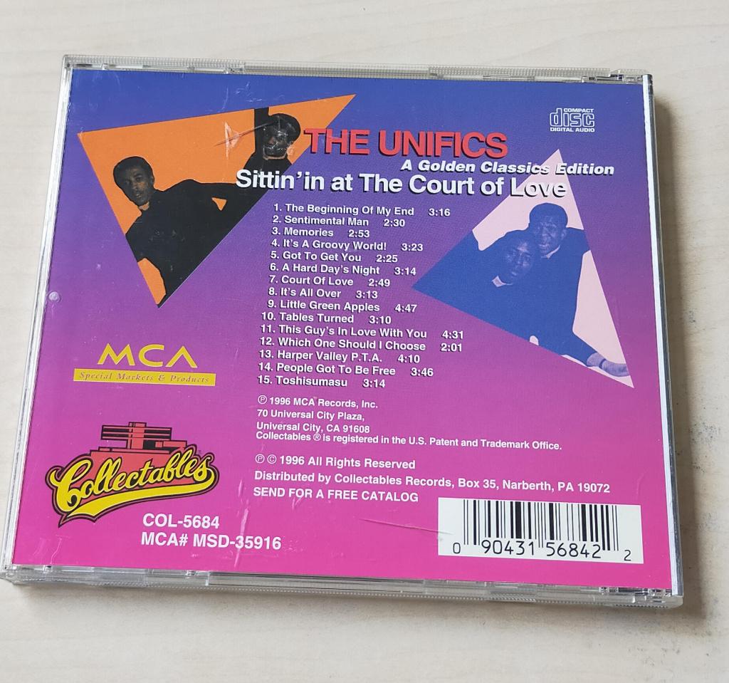 The Unifics - Sittin' In At The Court Of Love CD 1968/1996, Cd's en Dvd's, Ophalen of Verzenden, Zo goed als nieuw