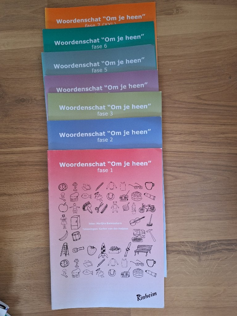 Woordenschat "Om je heen" fasen 1-7, Martine Dalmeijer, Ophalen of Verzenden, Zo goed als nieuw, Nederlands