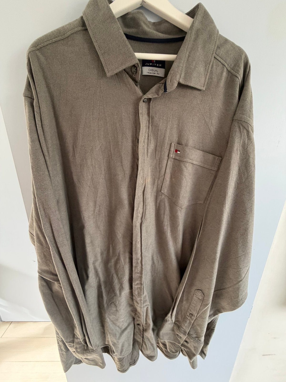 Jupiter twill business overhemd grijs 4XL nieuw, Kleding | Heren, Ophalen of Verzenden, Nieuw, Grijs, Overige halswijdtes