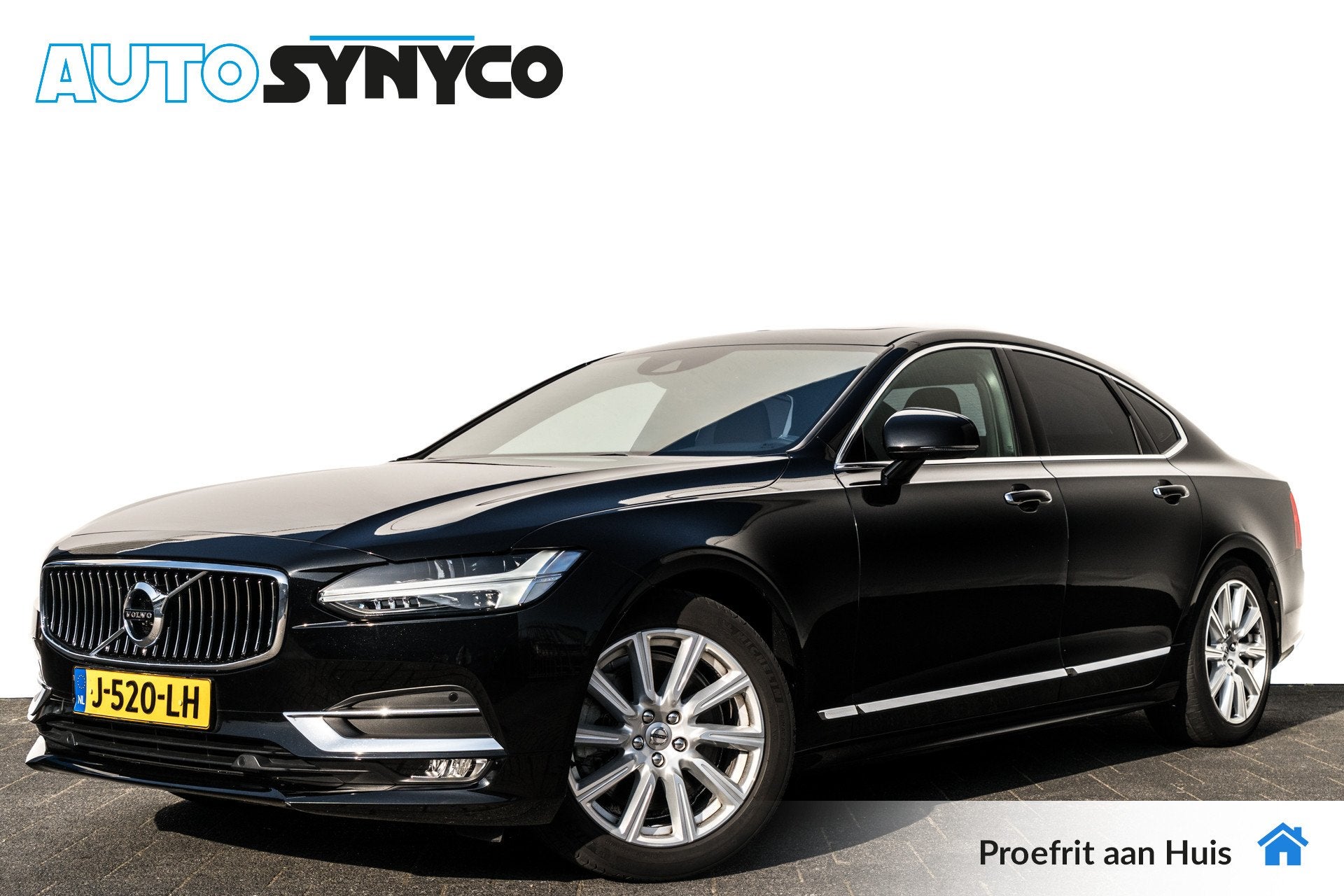 Volvo S90 2.0 T4 Inscription Luxury | Adapt. Cruise | Schuif, Auto's, 15 km/l, Euro 6, Zwart, 1603 kg