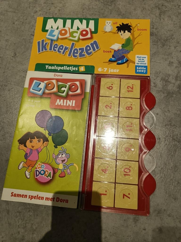 Mini Loco Ik leer lezen & Dora Taalspeletjes, Ophalen of Verzenden, Zo goed als nieuw, Taal en Lezen
