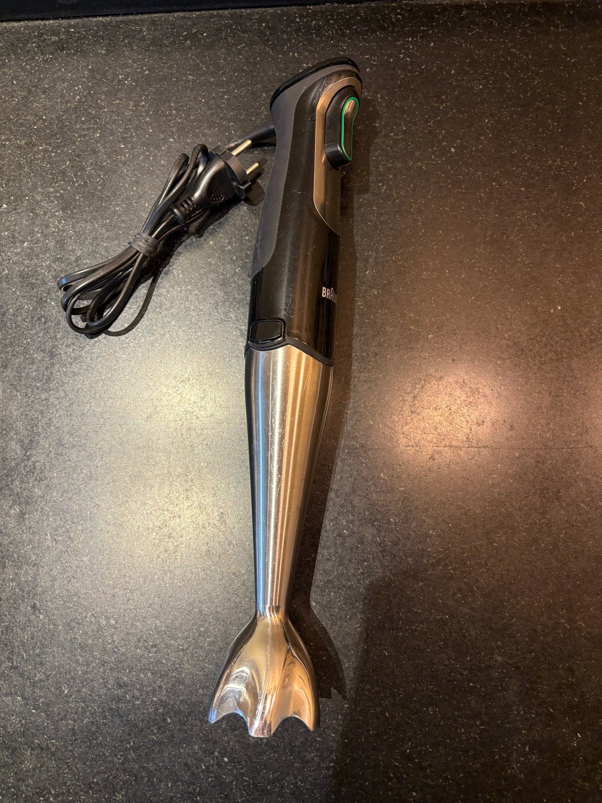 Braun staafmixer - Zwart/RVS - Goede staat, Witgoed en Apparatuur, Ophalen, 3 snelheden of meer, Zo goed als nieuw, Vaatwasserbestendig