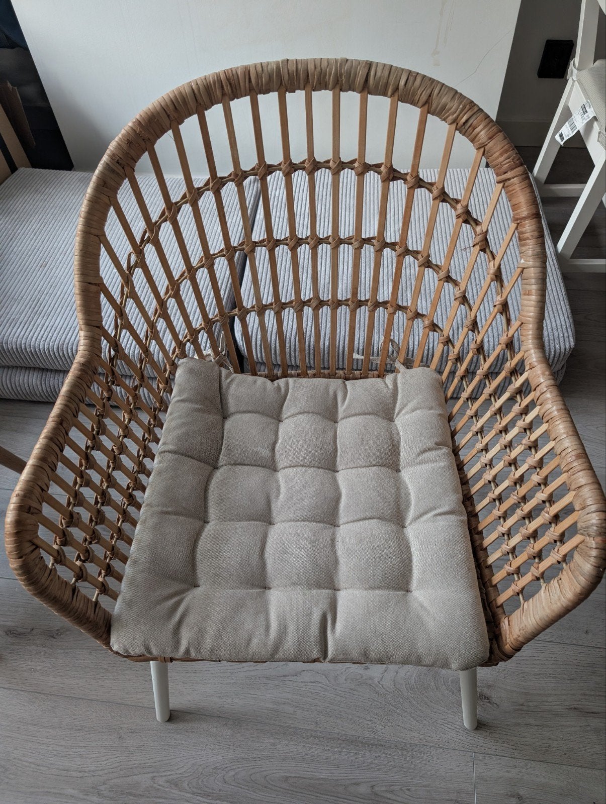 Ikea Nilsove Rotan Stoel - 57x57x82 cm, Ophalen, Gebruikt, Overige kleuren, Scandinavisch, Bohemian