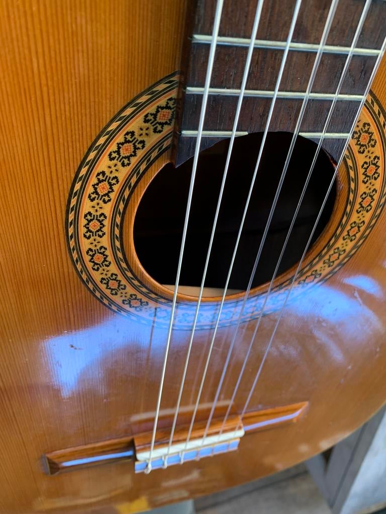 Aria AC-8 concert gitaar, Ophalen, Zo goed als nieuw, Klassieke of Spaanse gitaar