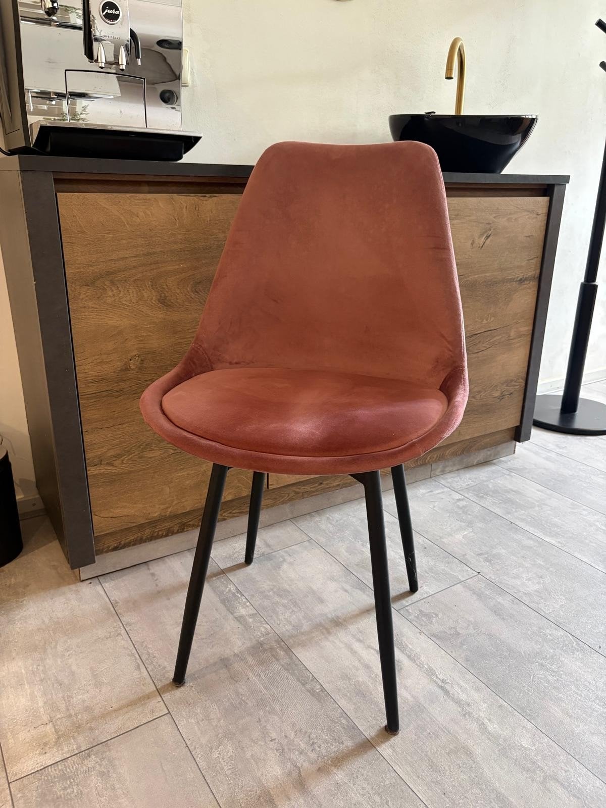 Oud roze stoeltje voor meisjeskamer, perfect onder bureau, Ophalen, Overige kleuren, Zo goed als nieuw, Stof