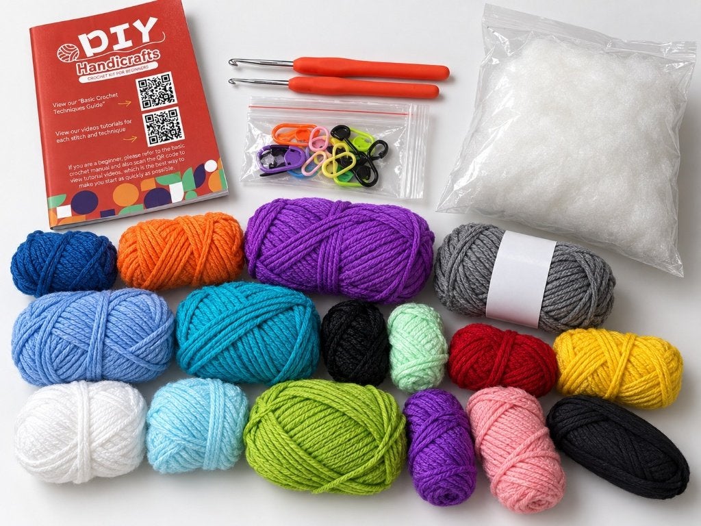 Haakset voor beginners met garen, haaknaalden en handleiding, Ophalen of Verzenden, Nieuw, Haken, Wol of Garen