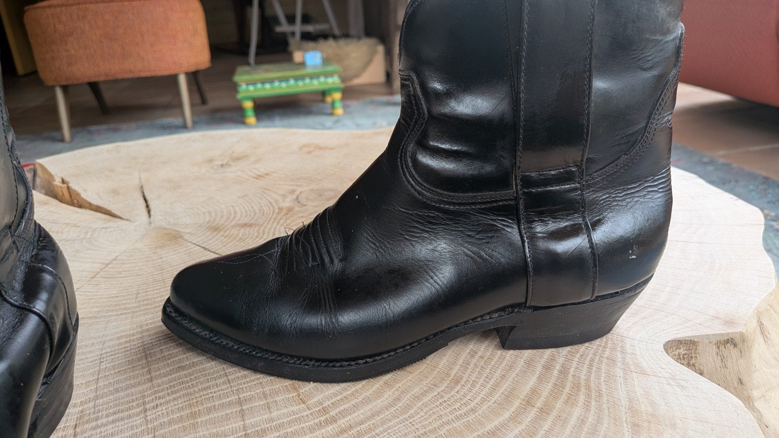 cowboy boots 39, Verzenden, Zwart, Lage of Enkellaarzen, Gedragen