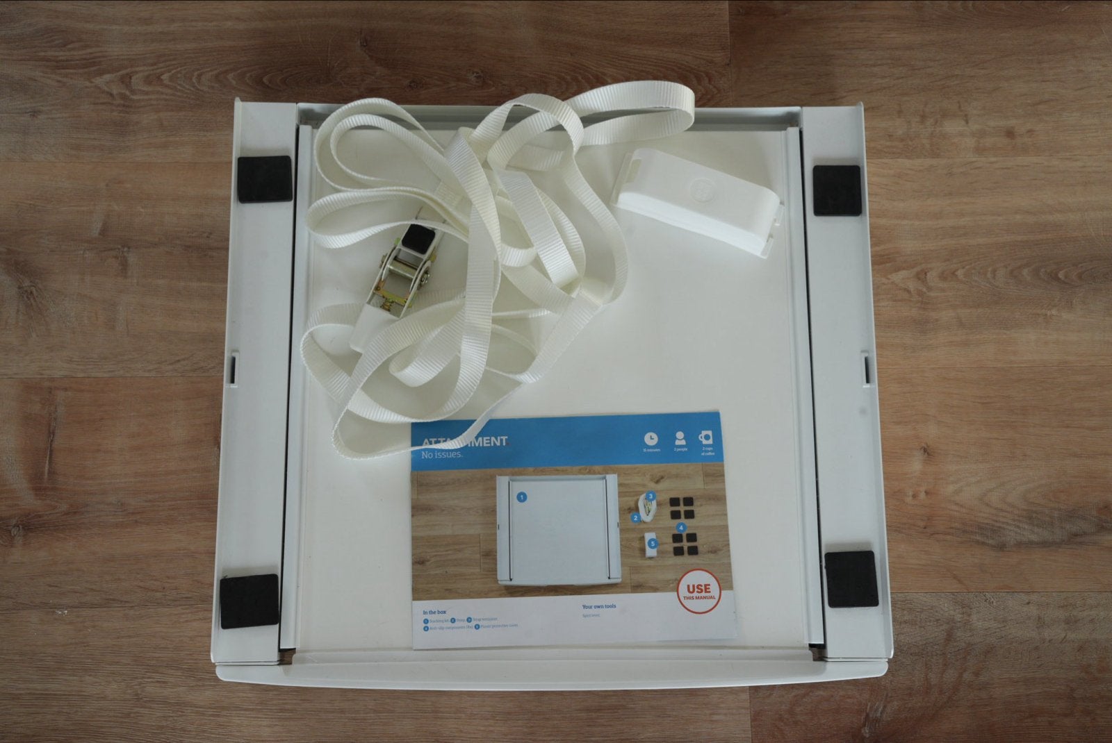 Coolblue Wasmachines stapelkit met uitschuifplank, Ophalen of Verzenden, Nieuw
