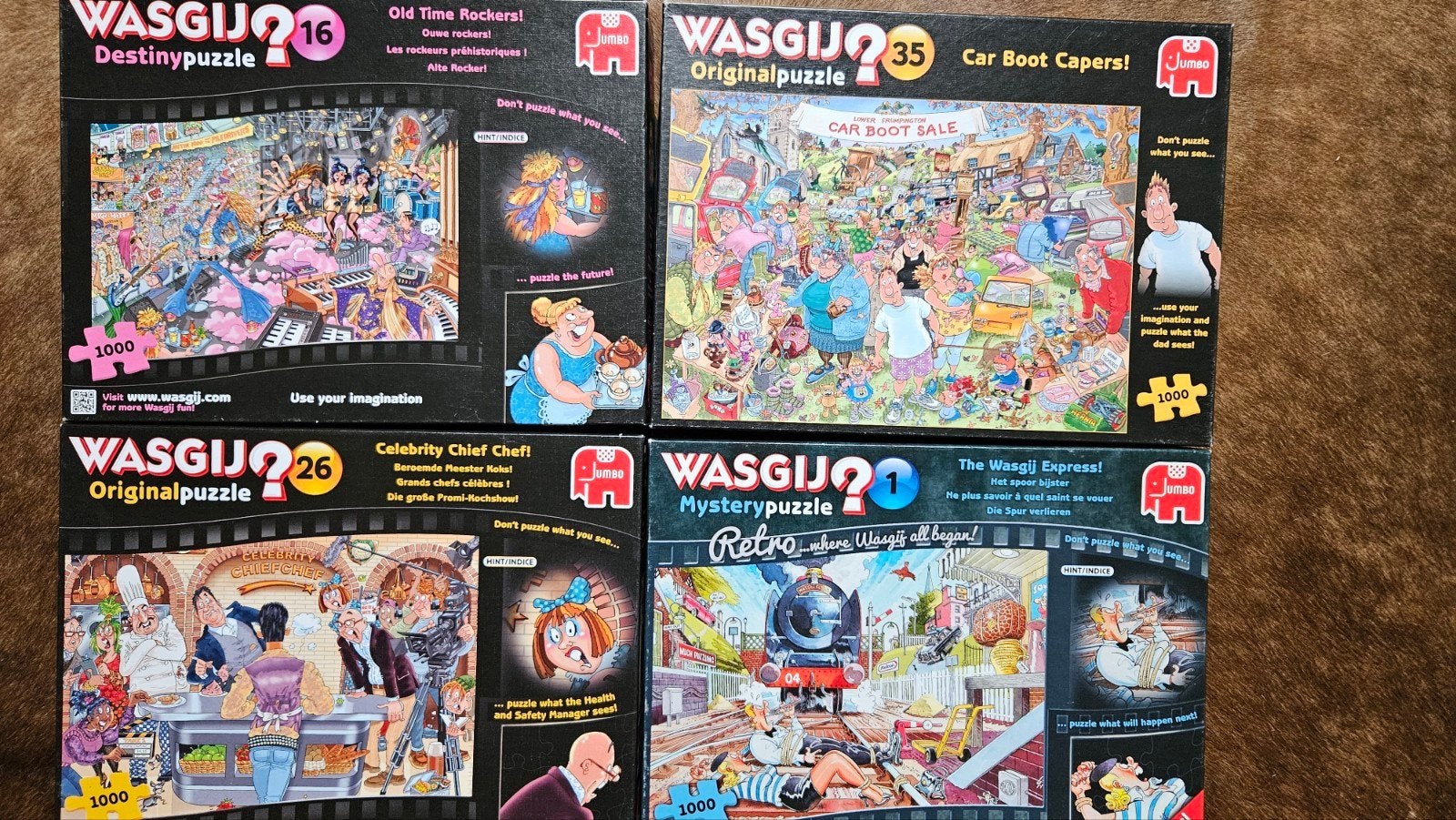 WASGIJ PUZZELS., Hobby en Vrije tijd, Ophalen of Verzenden, 500 t/m 1500 stukjes, Zo goed als nieuw