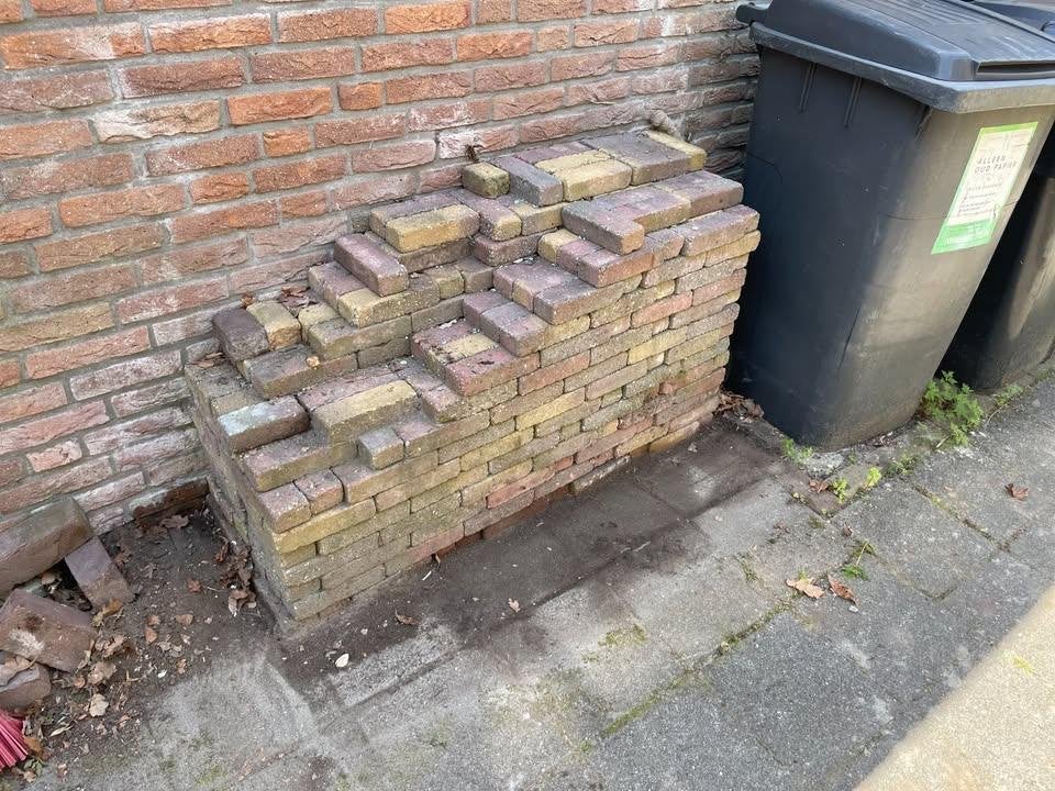 straatklinkers, Gebruikt, Klinkers, Ophalen of Verzenden, Minder dan 5 m²