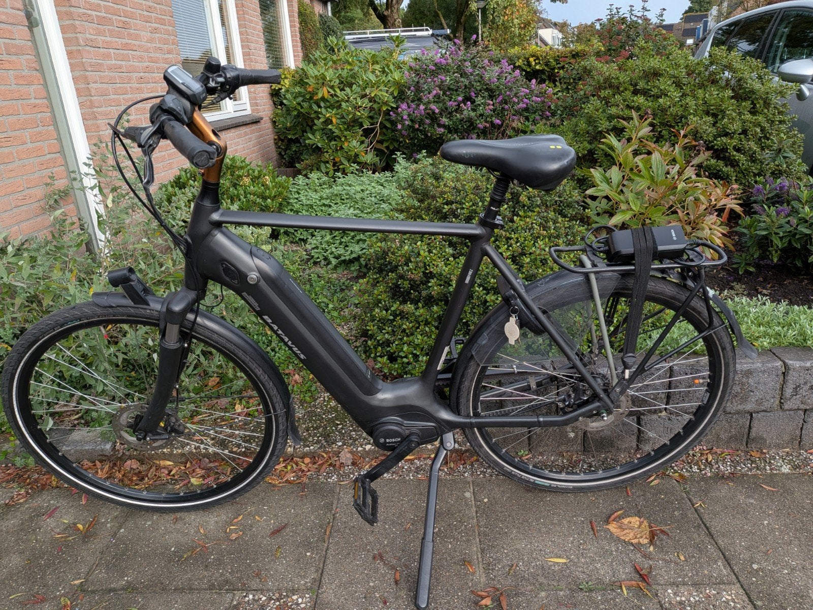Batavus Heren fiets Belt drive. 625 Wh accu ., 59 cm of meer, Ophalen, Gebruikt, Batavus