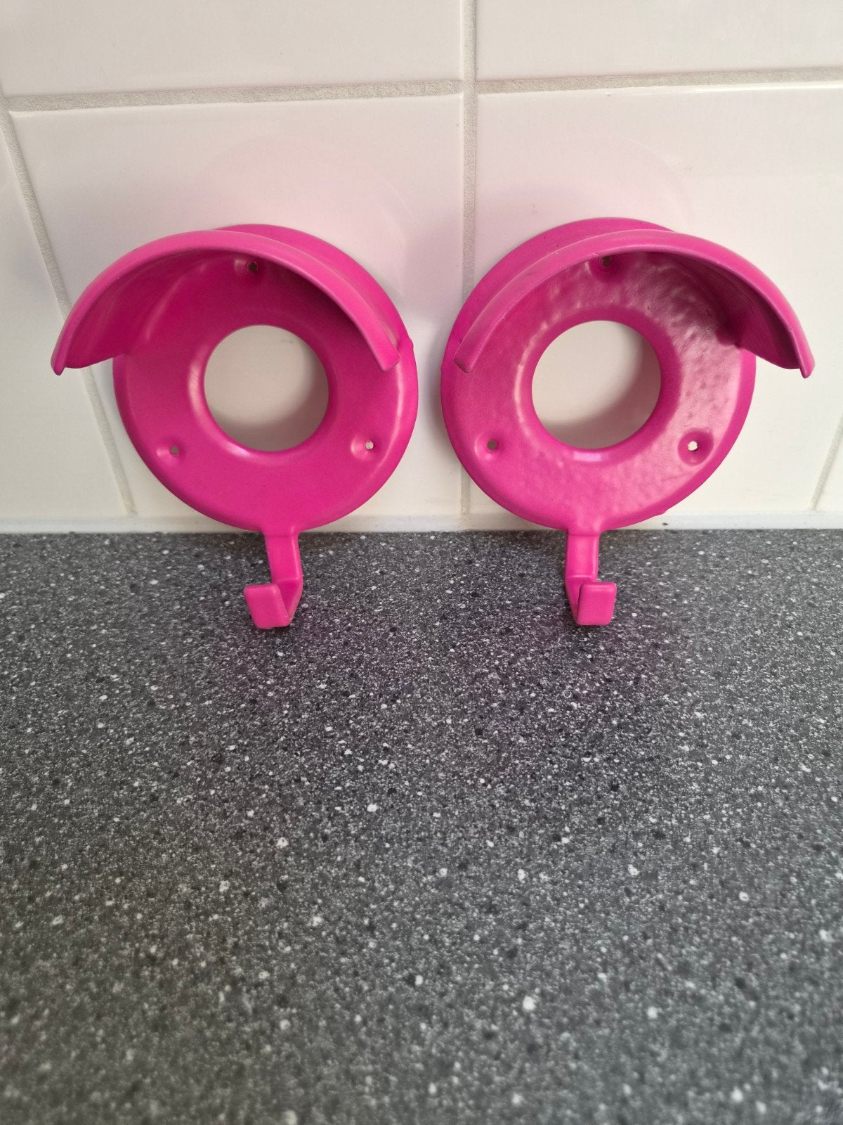Hoofdstelhaken roze, Ophalen