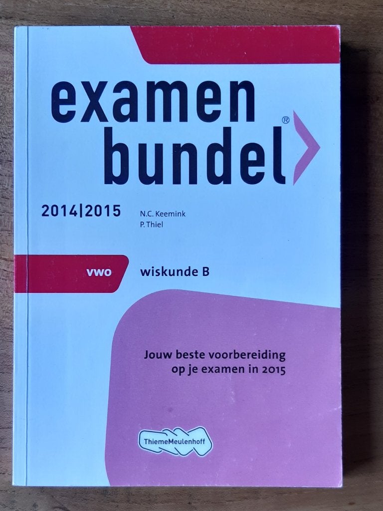 Examenbundel vwo Wiskunde B: 2014-2015, Boeken, Ophalen of Verzenden, Beta, Gelezen, Overige niveaus