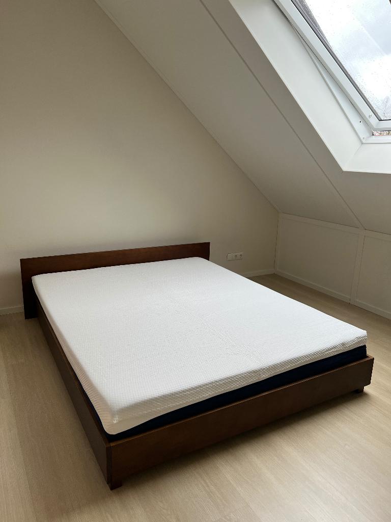 Japandi Bedframe - 160 x 200 - Eikhout bruin - Jotex, Huis en Inrichting, Ophalen, Japandi, Bruin, Tweepersoons