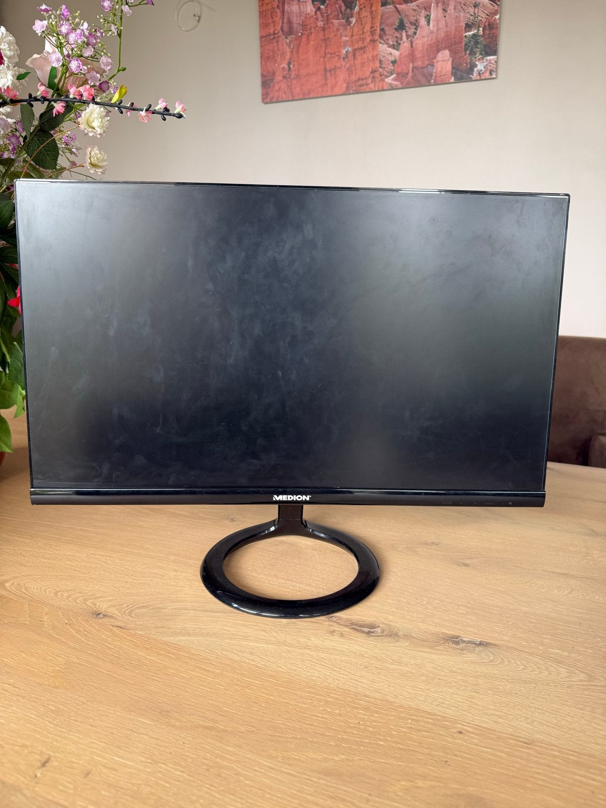 Medion 23.6" LED Monitor - Full HD, HDMI, VGA, Computers en Software, Monitoren, Full HD, Ophalen of Verzenden, 60 Hz of minder