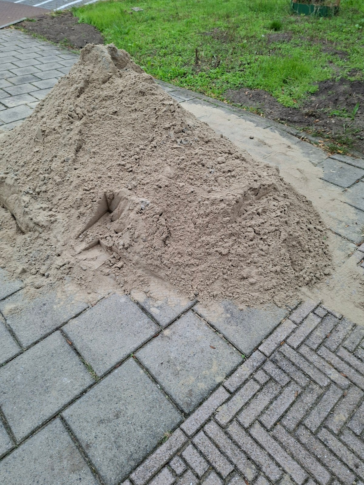 ophoog zand gratis ophalen . plus minuut halve kuub., Tuin en Terras, Ophalen, Ophoogzand