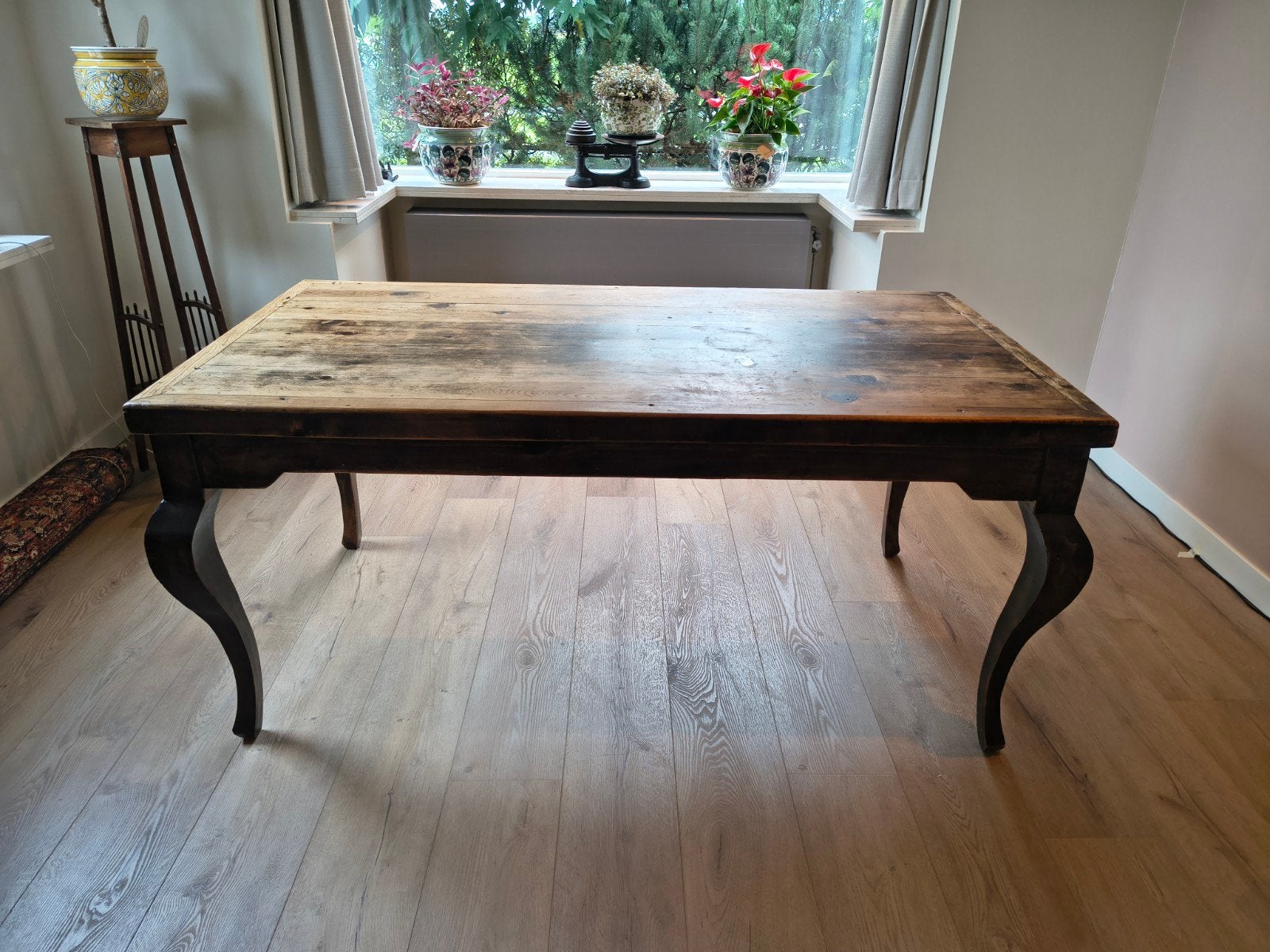 houten eettafel 170x90 cm, Ophalen, Gebruikt, 50 tot 100 cm, 150 tot 200 cm