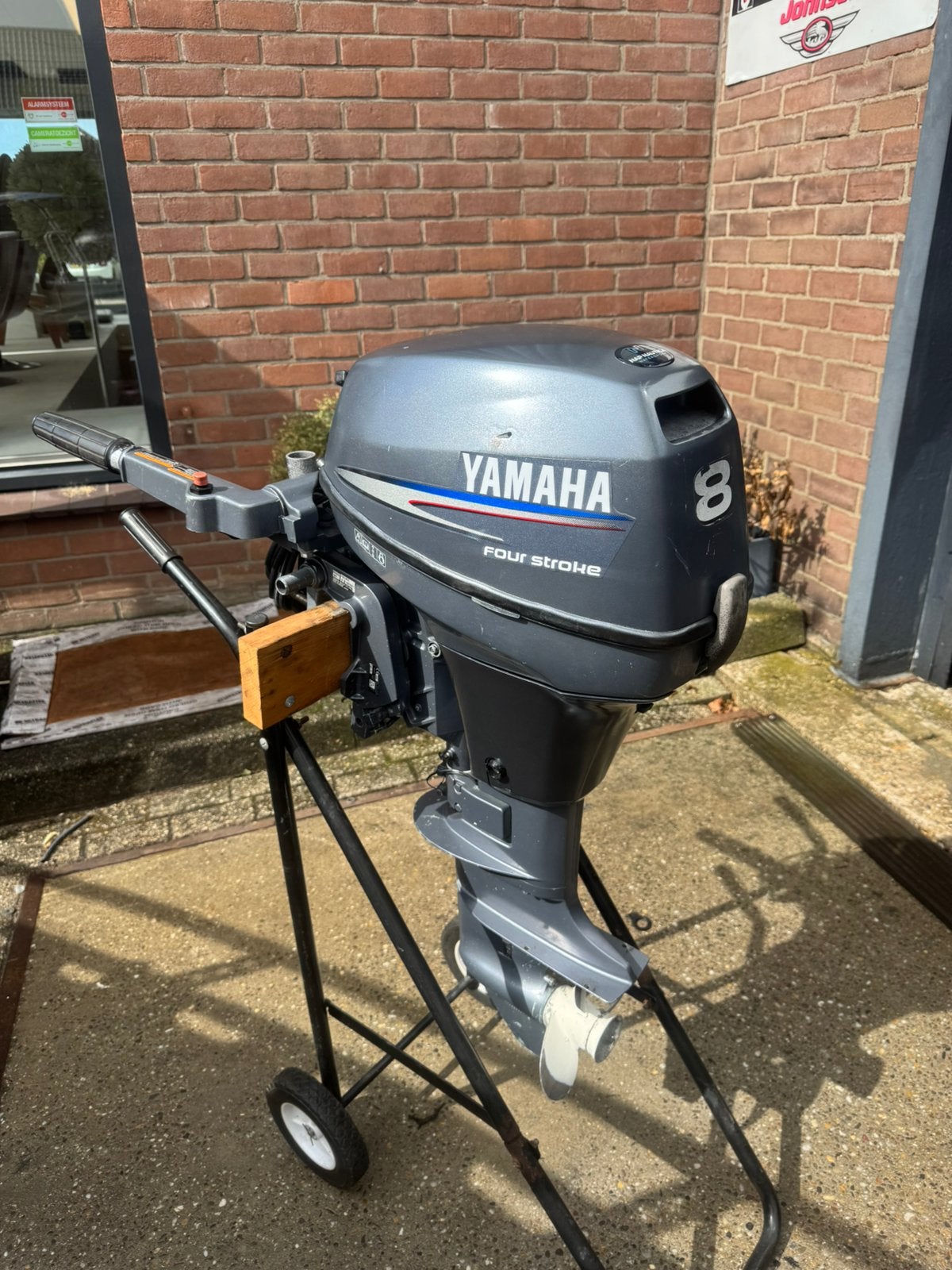 8 pk yamaha 4-takt, kortstaart, elektrisch gestart, Ophalen, Gebruikt, 5 tot 10 pk, Elektrische start
