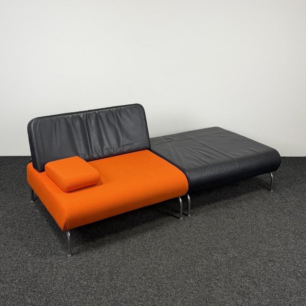 Designbank / Chaise Longue | 2-persoons 26228, Ophalen, Gebruikt, Tweepersoons, Leer