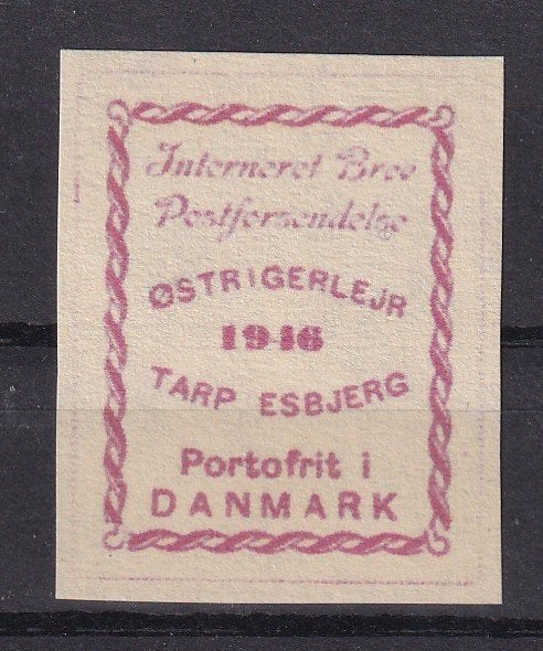 B17) 1946 WO2 Kamp Tarp / Esbjerg ausgabe, Verzenden, Denemarken, Postfris