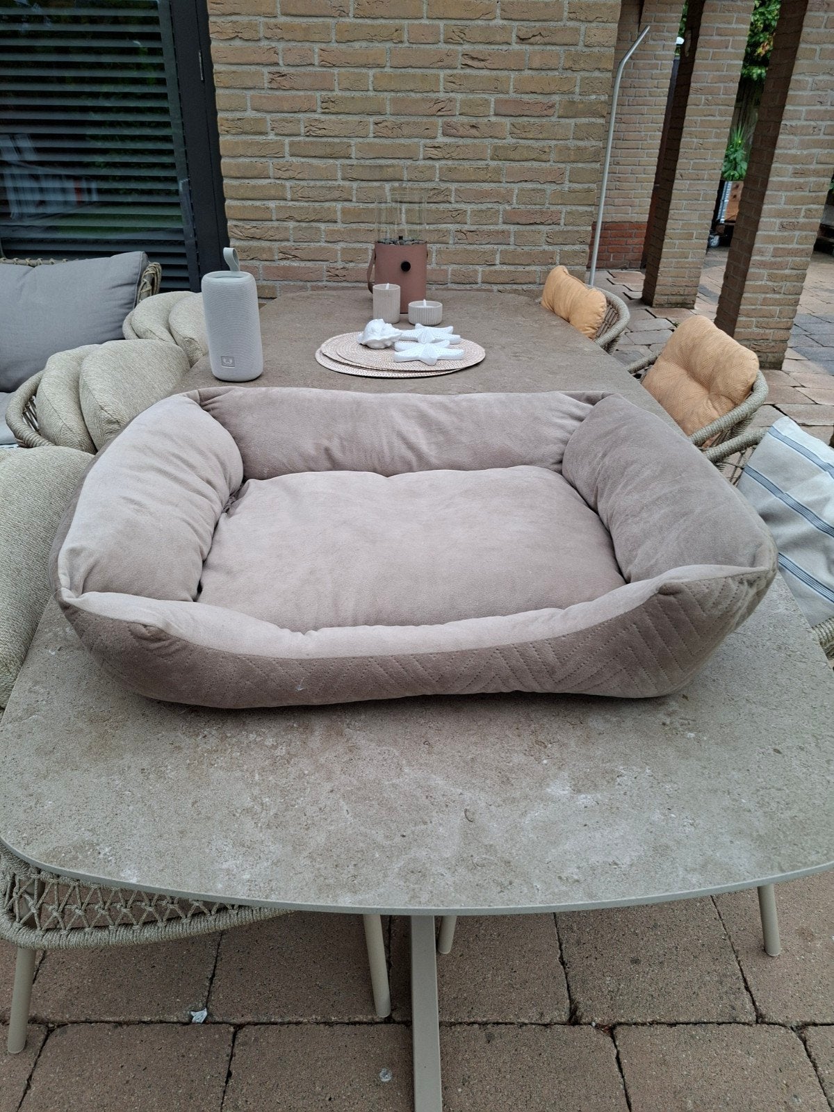 Aangeboden mooie ongebruikte hondenmand., Ophalen of Verzenden, Zo goed als nieuw, Riet