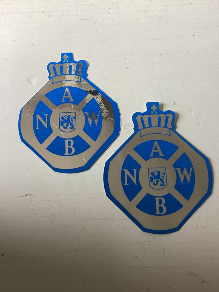 2 foliestickers ANWB, Verzenden, Zo goed als nieuw