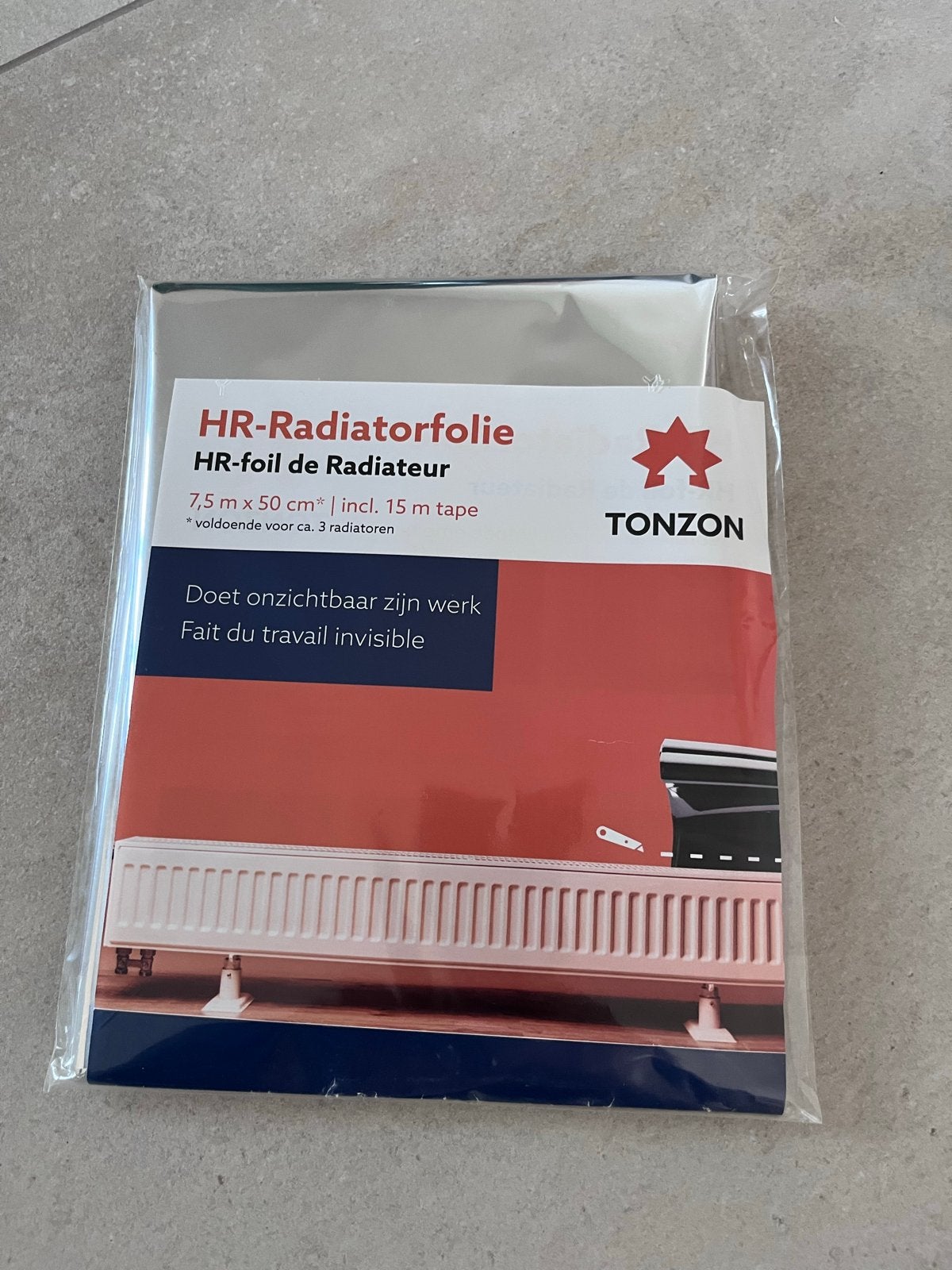 TONZON HR-Radiatorfolie - 7,5m x 50cm NIEUW, Ophalen of Verzenden, Nieuw, Radiator
