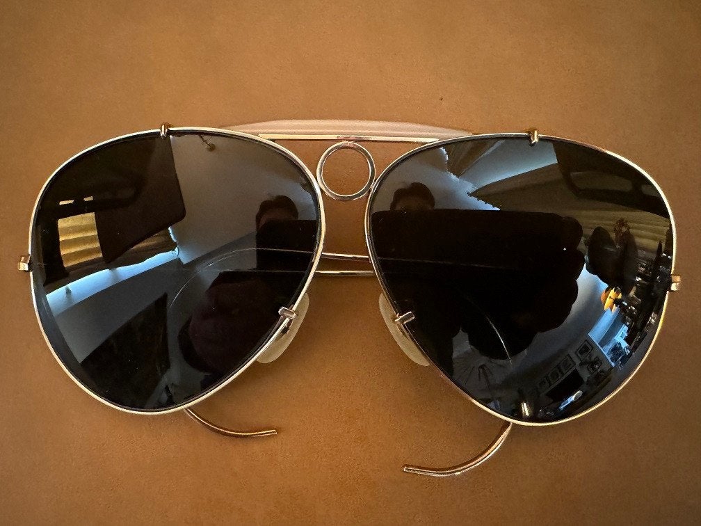 Vintage B&L Ray-ban Zonnebril Outdoorsman Shooter 10K GF OS2, Ray-Ban USA, Gebruikt, Zonnebril, Overige kleuren