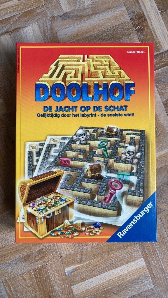 Doolhof: De Jacht op de Schat - Ravensburger bordspel, Drie of vier spelers, Ophalen of Verzenden, Gebruikt, Ravensburger