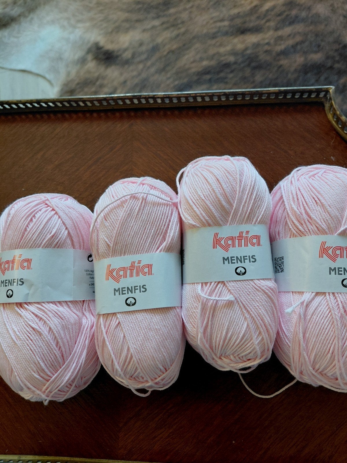 5 bollen Katia menfis katoen, Ophalen of Verzenden, Nieuw, Breien of Haken, Wol of Garen