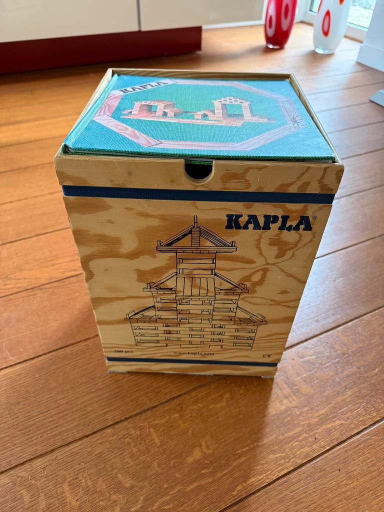 Kapla 280 Delige Houten Bouwblokken Set met Boek, Ophalen of Verzenden, Zo goed als nieuw, Overige merken