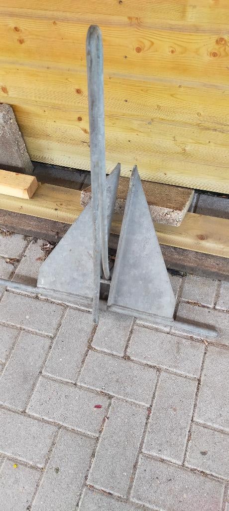 Gegalvaniseerd Danfort anker 10 kg, Ophalen of Verzenden, Gebruikt, Ankeren en Afmeren, Zeilboot of Motorboot