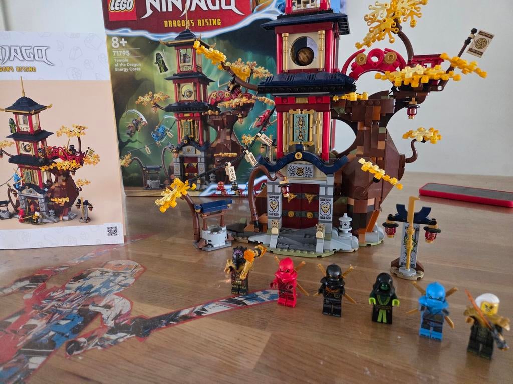 Lego Ninjago 71795 Tempel van de Drakenenergie 100% compleet, Ophalen of Verzenden