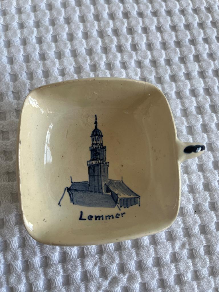 Vintage Keramiek schaaltje Lemmer kerk (6), Ophalen of Verzenden