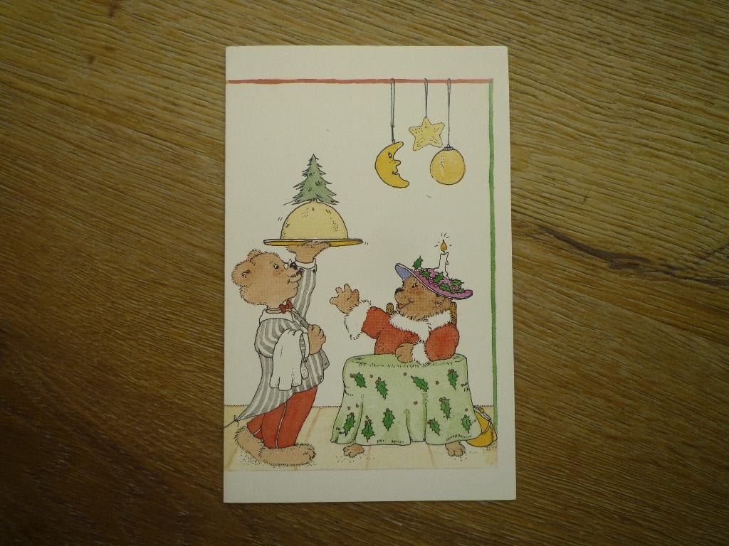 Voor het kind kaart hartjeskaart kerstdiner Gerda Boersma, Verzamelen, Ansichtkaarten | Themakaarten, Ophalen of Verzenden, Voor 1920