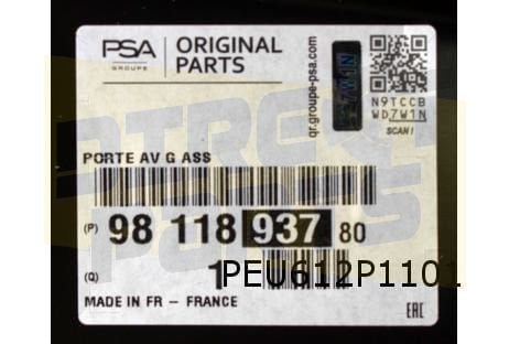 Opel Vivaro/Citroën Jumpy Voorportier Links (te spuiten) Ori, -, Deur, -, Nieuw