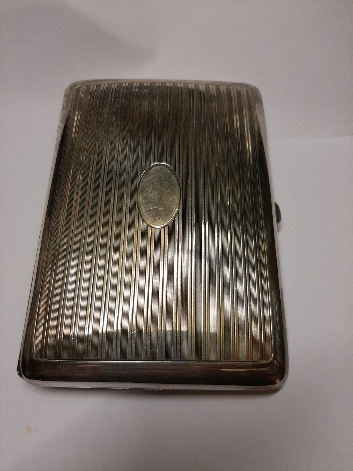 Zilveren sigarenkoker, eerste gehalte, 14x10cm, 185gr, Ophalen of Verzenden