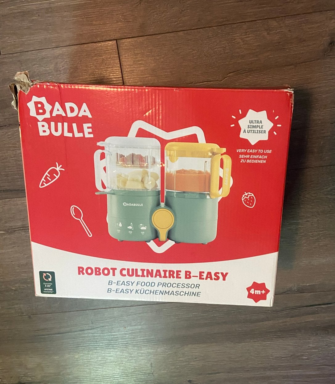 Badabulle B-Easy Robot Culinaire Babyvoedingmaker, Witgoed en Apparatuur, Keukenmixers, Minder dan 1 liter, Ophalen, Nieuw, 1 snelheid
