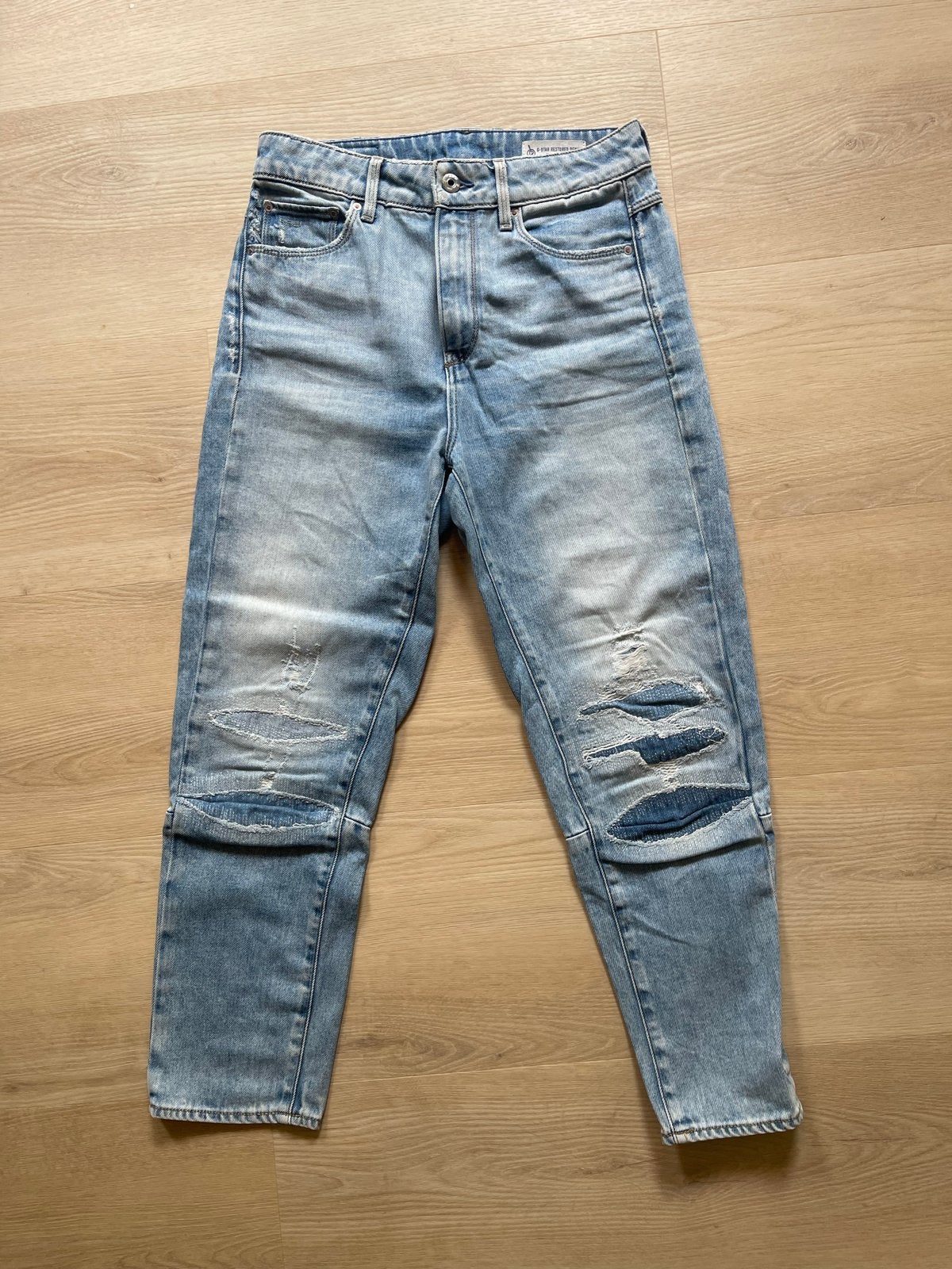 G-Star Raw 3301 Ultra High Straight Jeans, Ophalen, Blauw, Zo goed als nieuw, Maat 36 (S)