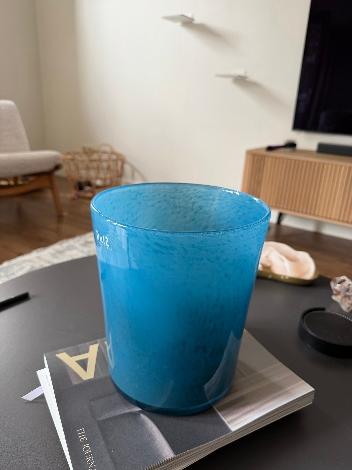 Dutz Collection Glazen Vaas - Blauw, Ophalen