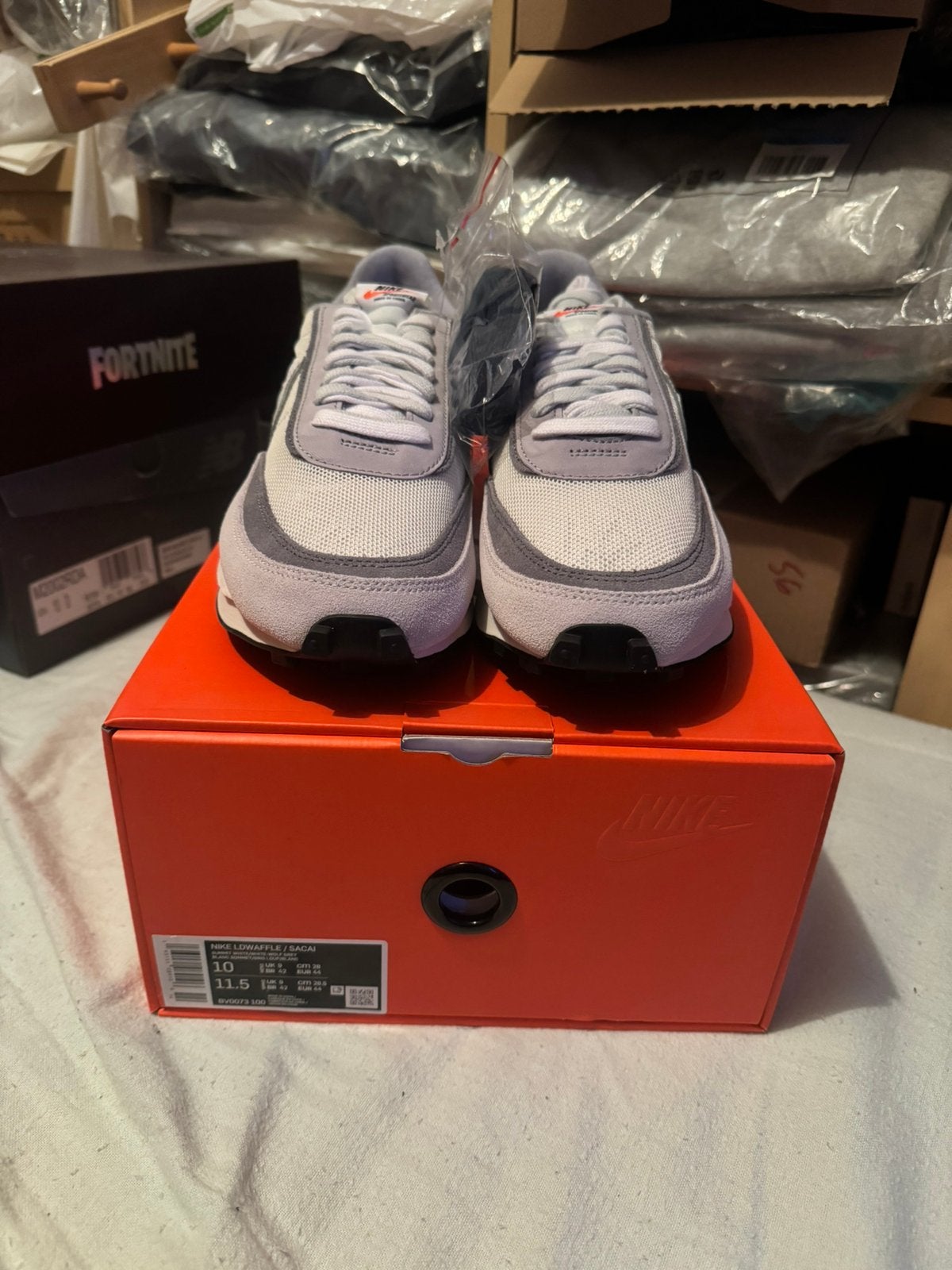 Nike sacai LDwaffle in maat 44 summit white, Kleding | Heren, Ophalen of Verzenden, Zo goed als nieuw, Wit
