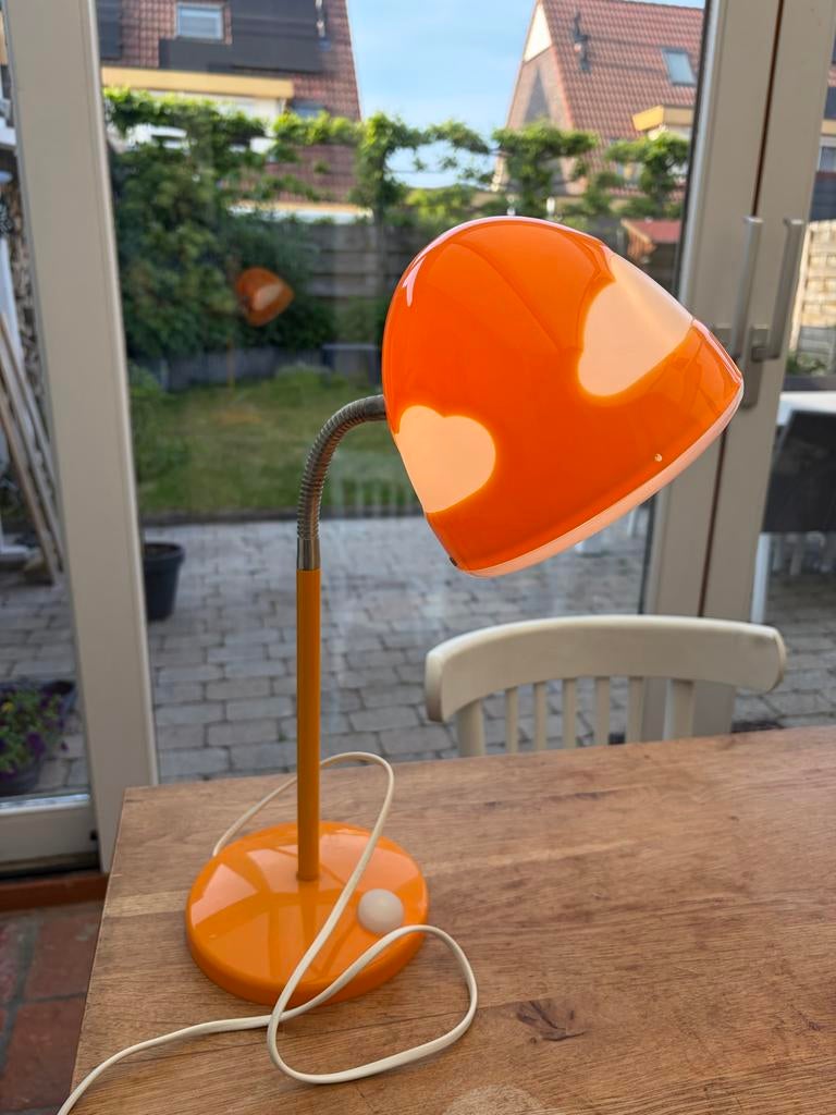 Vintage IKEA Skojig bureaulamp oranje, Ophalen of Verzenden, Gebruikt, Metaal, 50 tot 75 cm