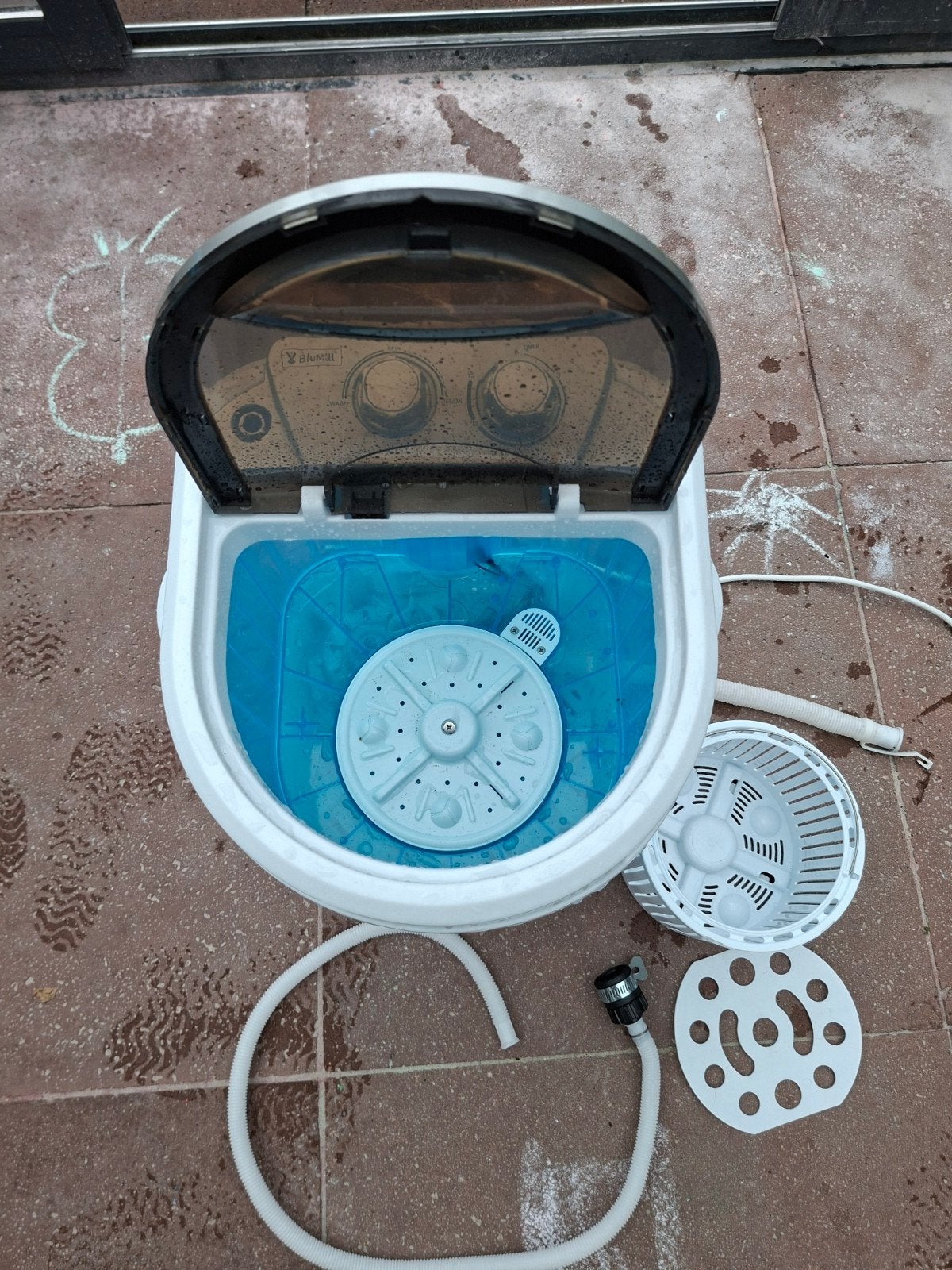 Mini wasmachine met centrifuge, Caravans en Kamperen, Ophalen, Gebruikt