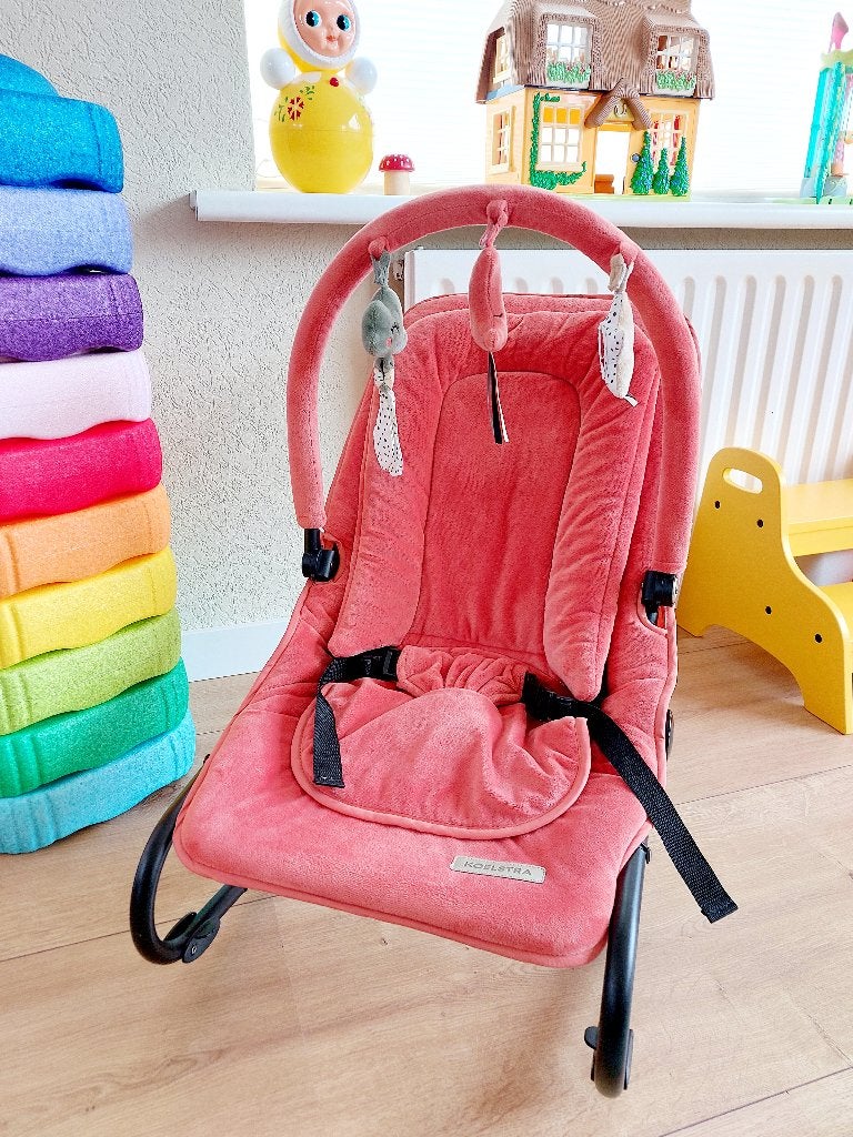 Wipstoeltje Koelstra koraal (vintage pink) bouncer wipstoel, Overige merken, Verstelbaar, Wipstoel, Ophalen of Verzenden