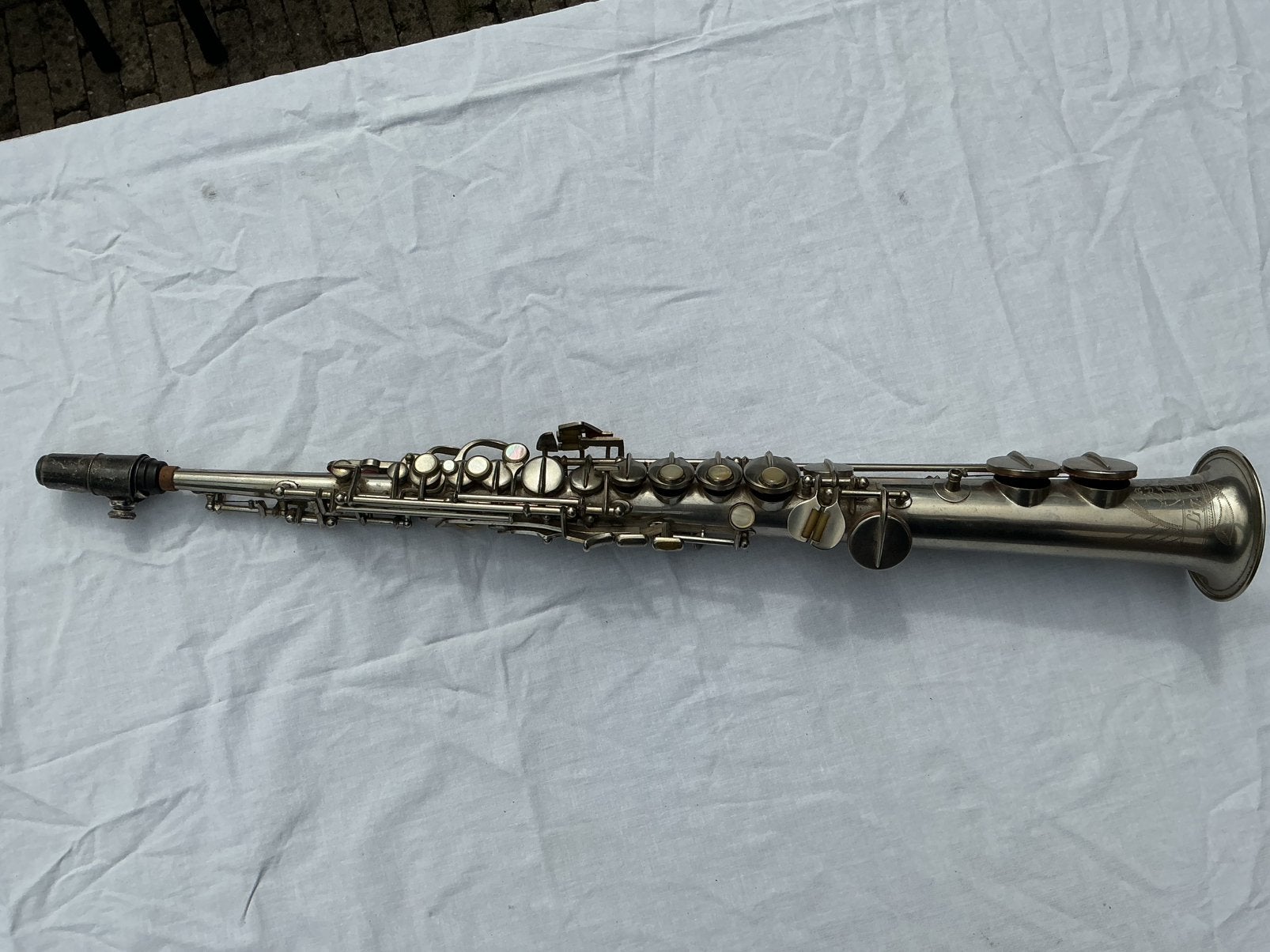 Sopraan saxofoon, Muziek en Instrumenten, Blaasinstrumenten | Saxofoons, Ophalen, Gebruikt, Sopraan